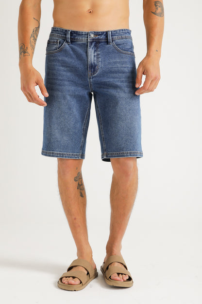 Denim Bermuda Shorts