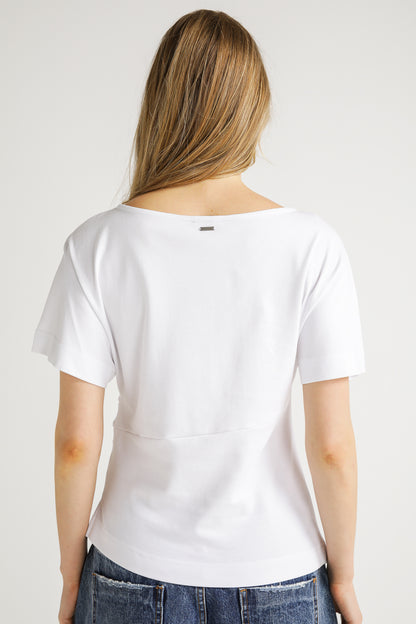 Asymmetric Hem Cotton Top