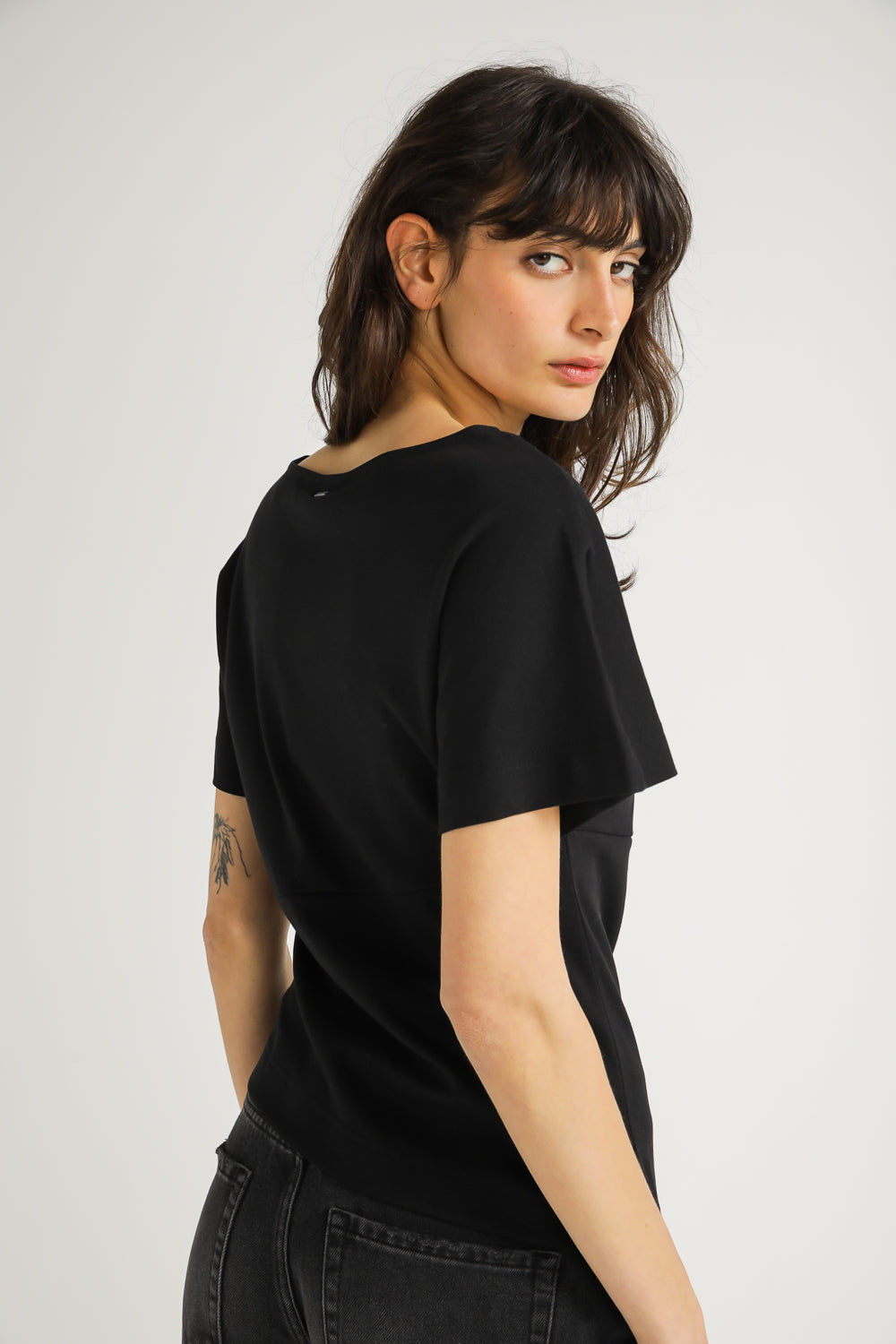 Asymmetric Hem Cotton Top