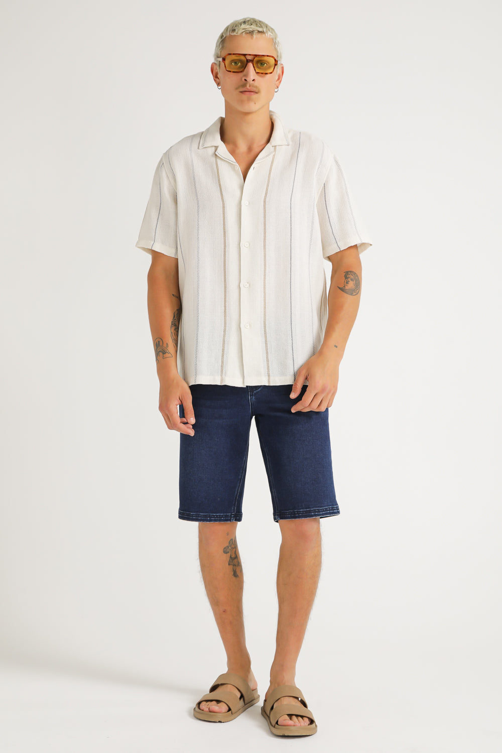 Denim Bermuda Shorts