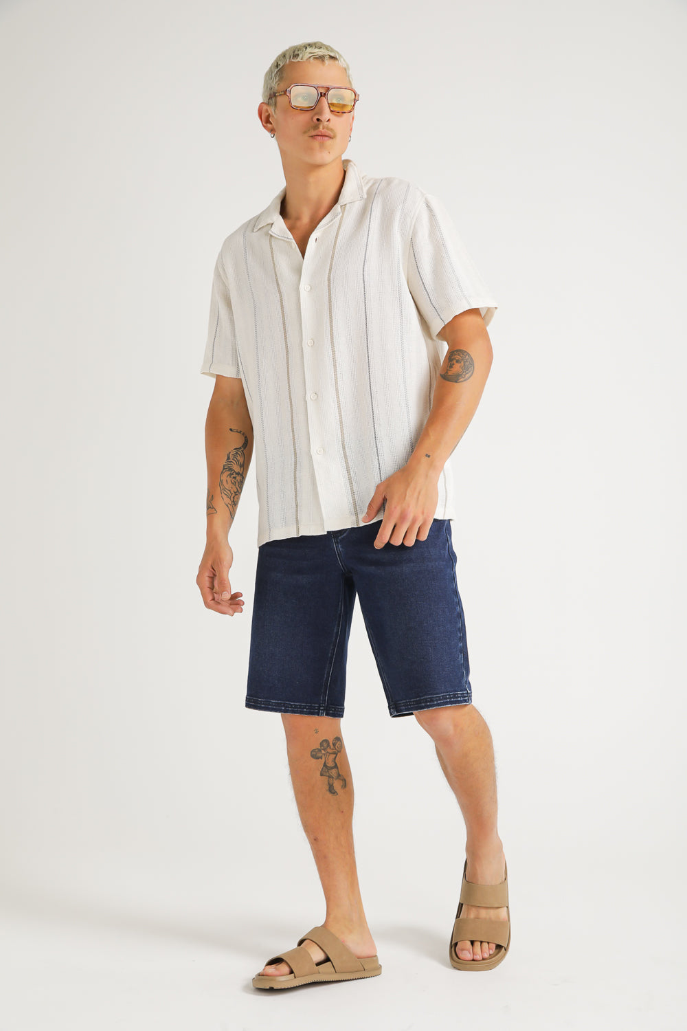 Denim Bermuda Shorts