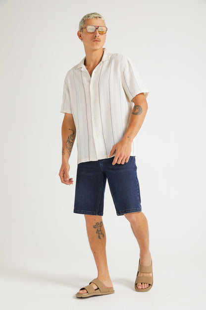 Denim Bermuda Shorts