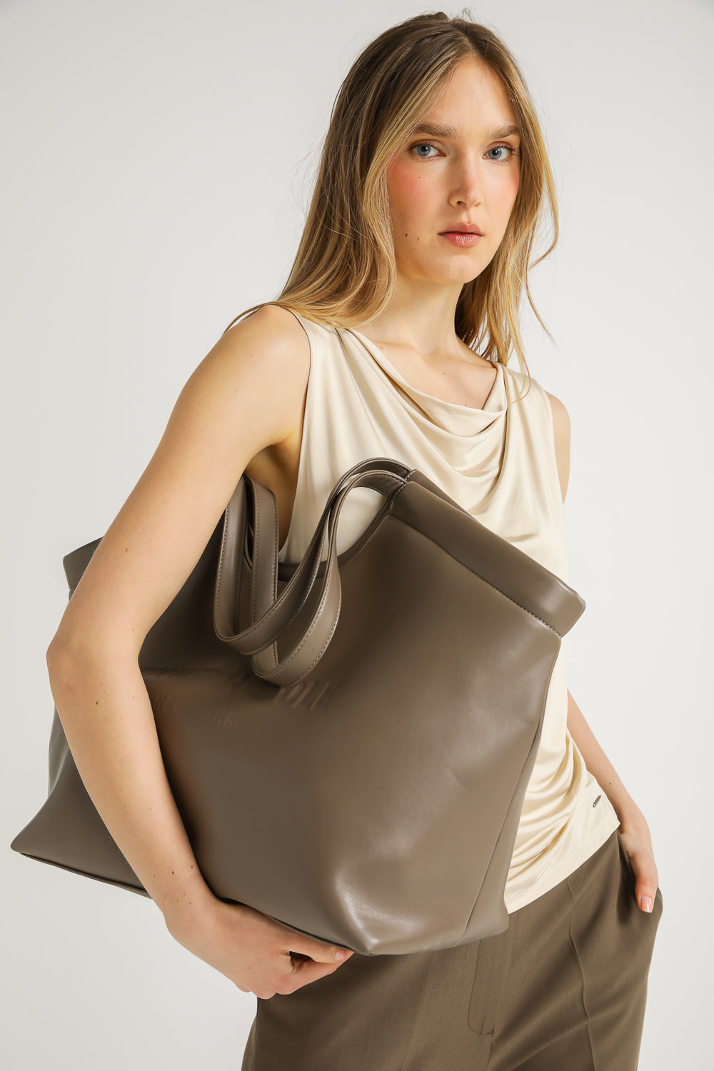 Sleeveless Draped Top