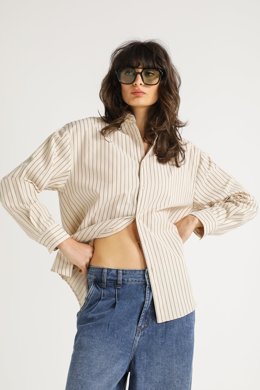 Striped Button Down Shirt