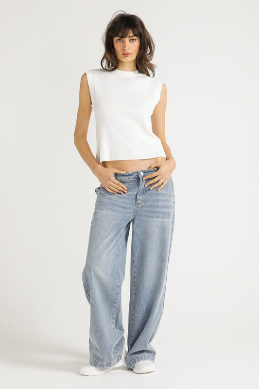 Sleeveless Knit Top