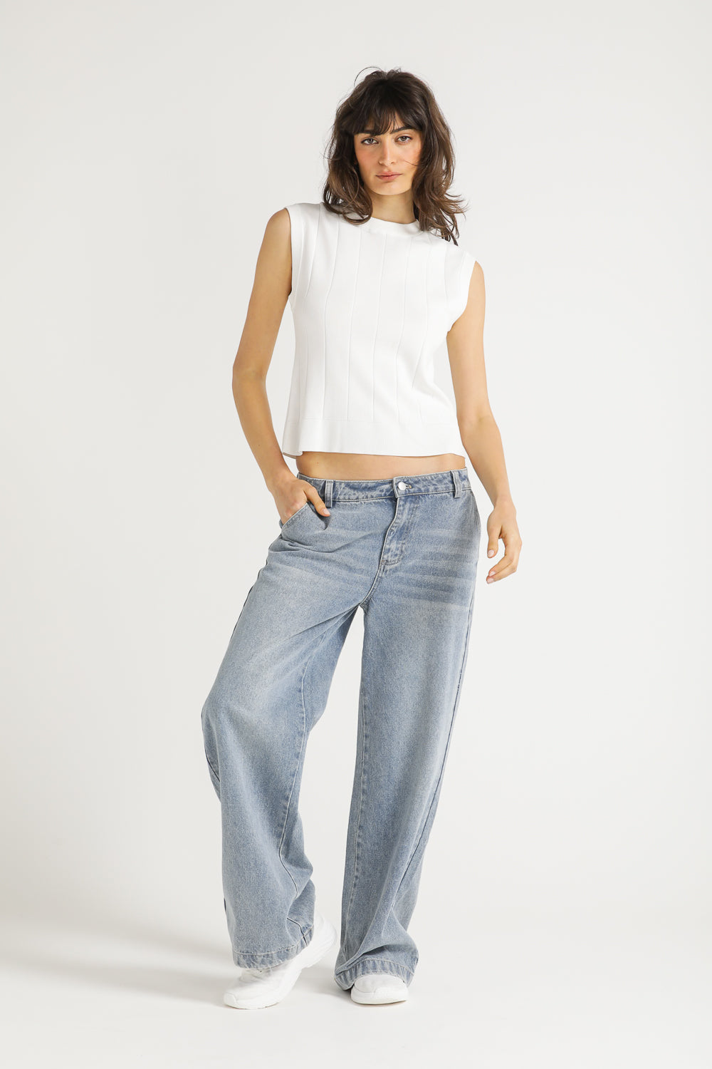 Sleeveless Knit Top