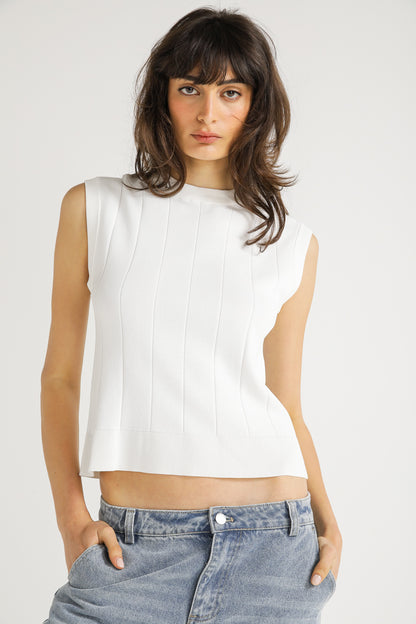 Sleeveless Knit Top
