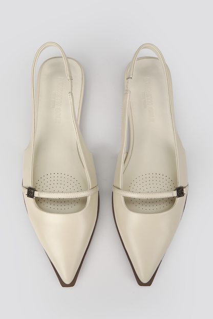 Leather Slingback Flats