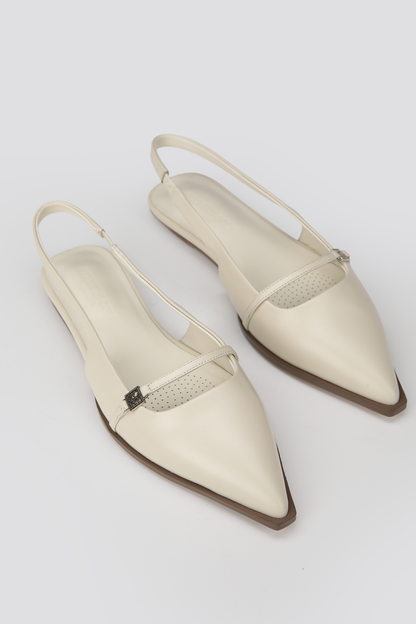 Leather Slingback Flats