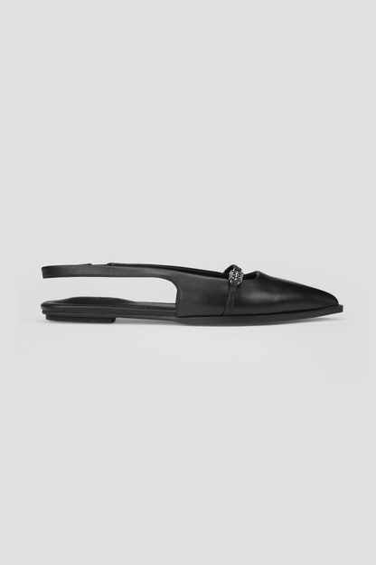 Leather Slingback Flats