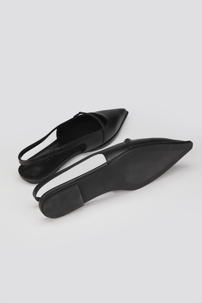 Leather Slingback Flats