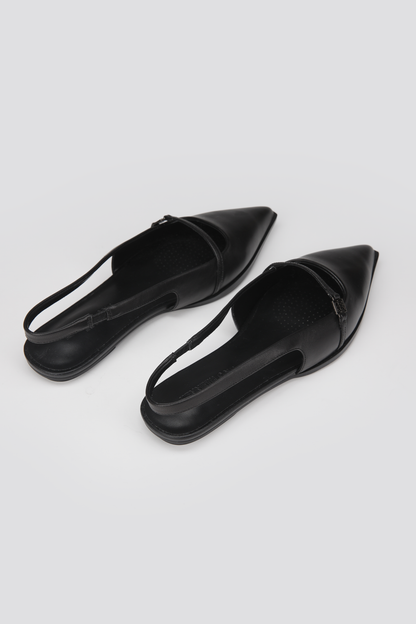 Leather Slingback Flats