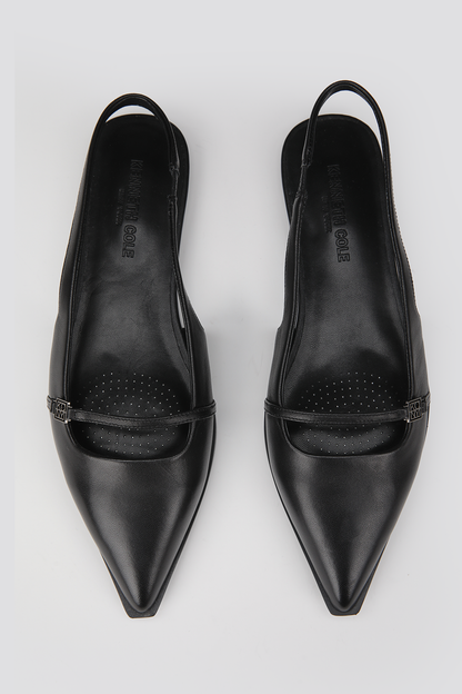 Leather Slingback Flats