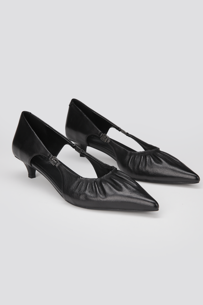 Leather Slingback Heels