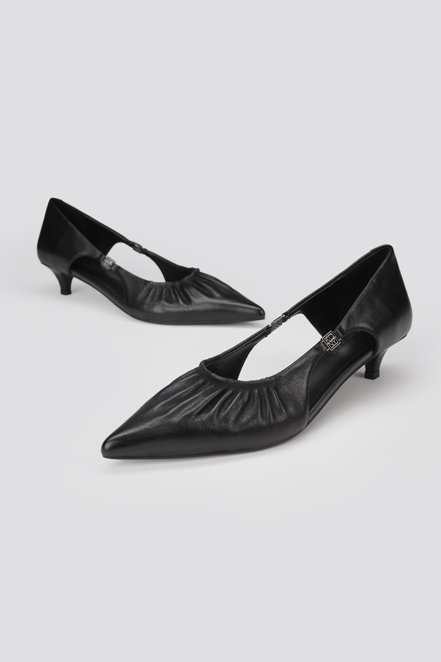 Leather Slingback Heels