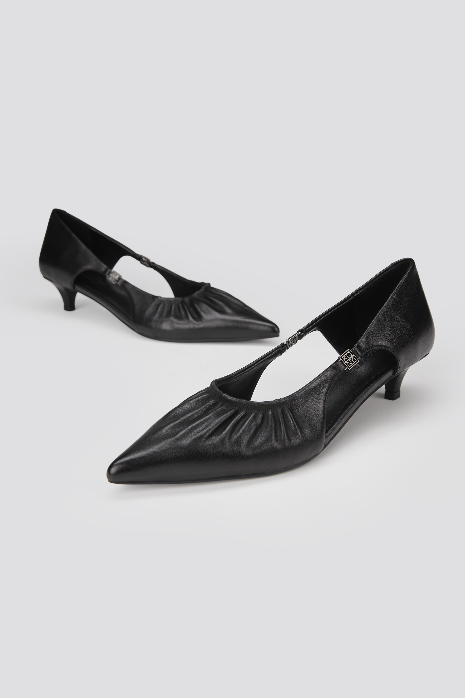 Leather Slingback Heels