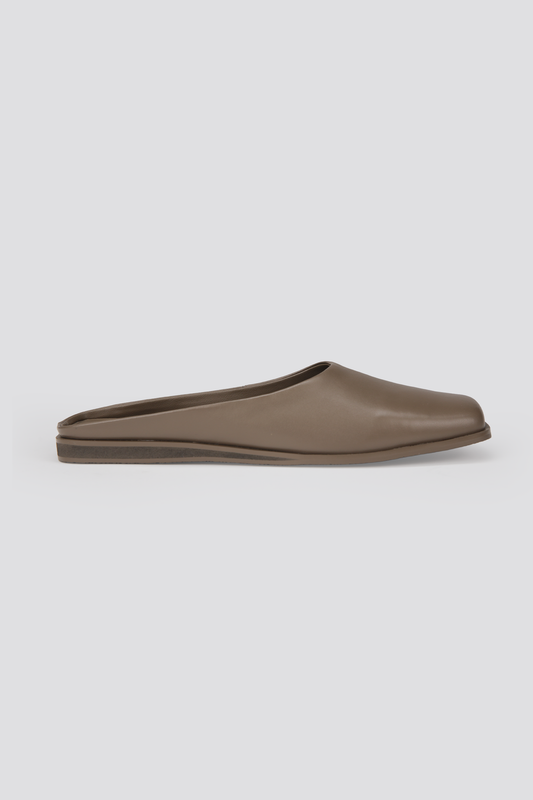 Leather Mule Flats