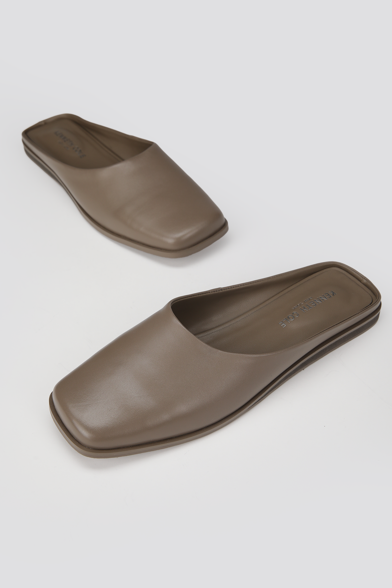 Leather Mule Flats