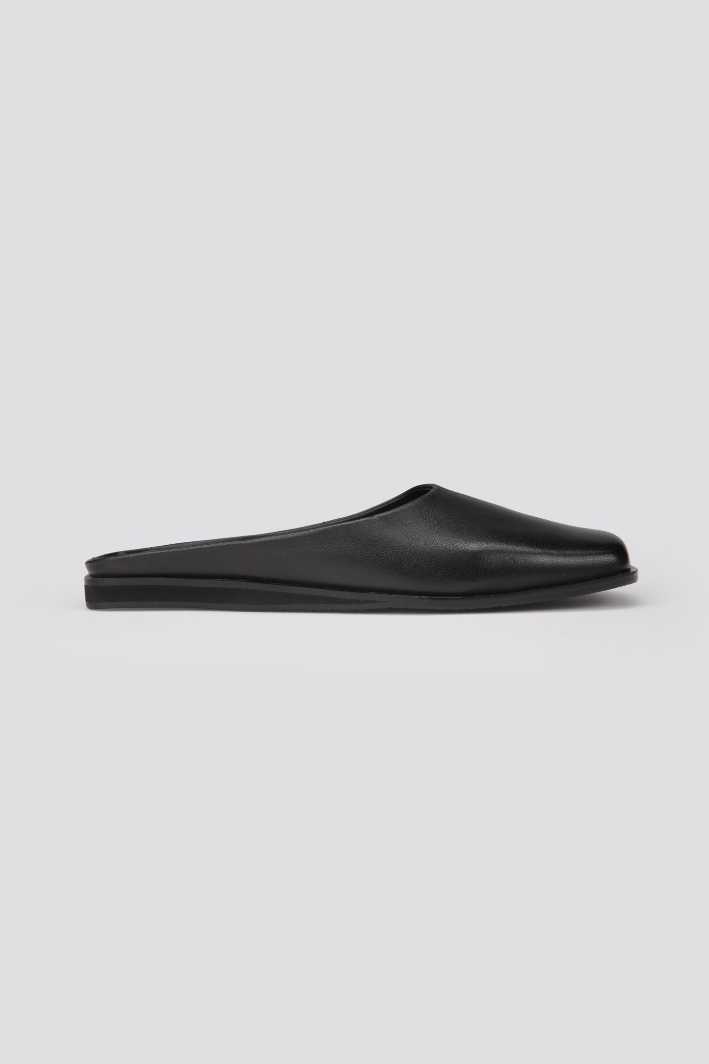 Leather Mule Flats