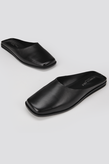 Leather Mule Flats