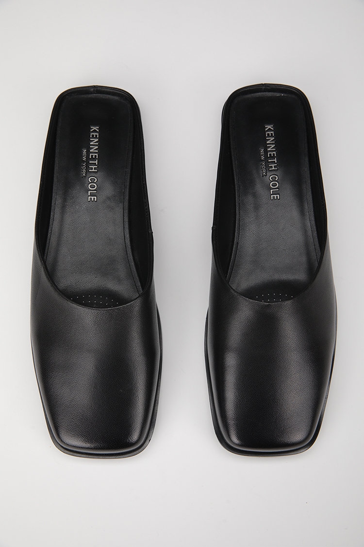 Leather Mule Flats