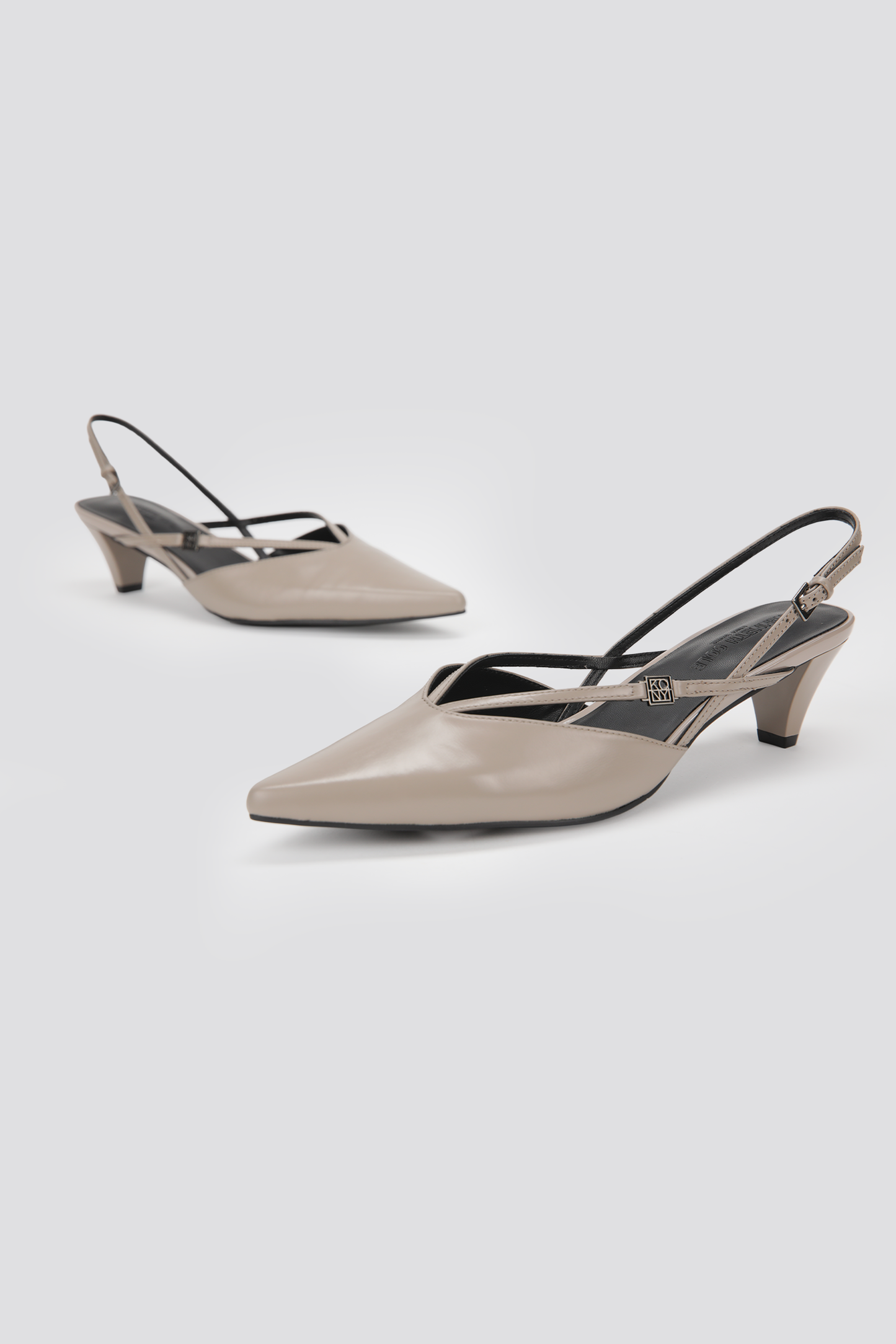 Leather Slingback Heels