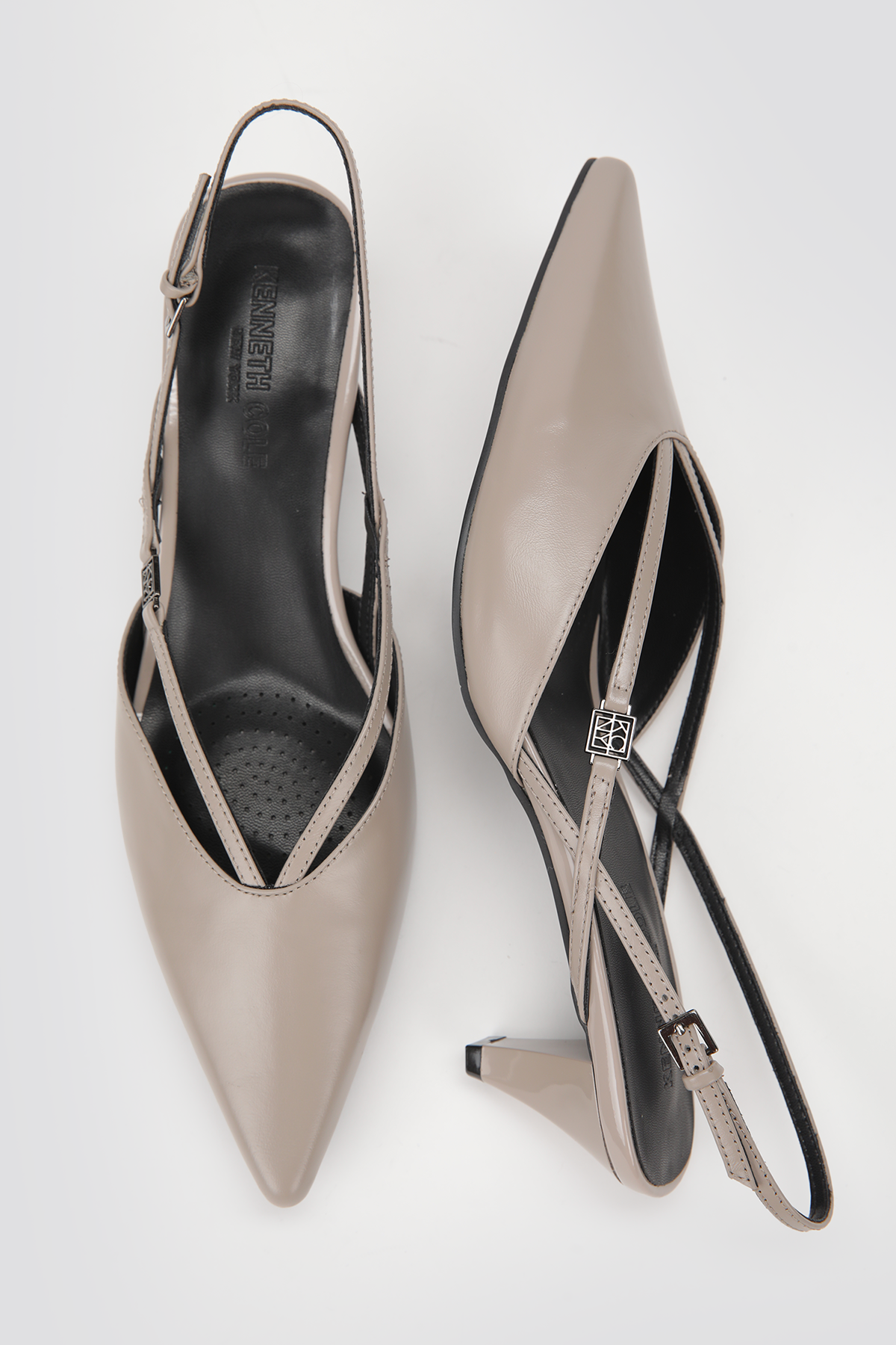 Leather Slingback Heels