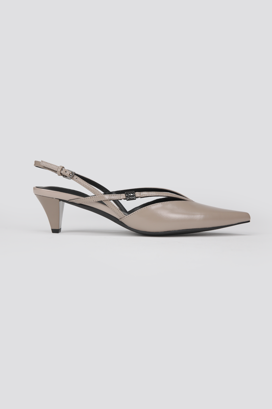 Leather Slingback Heels