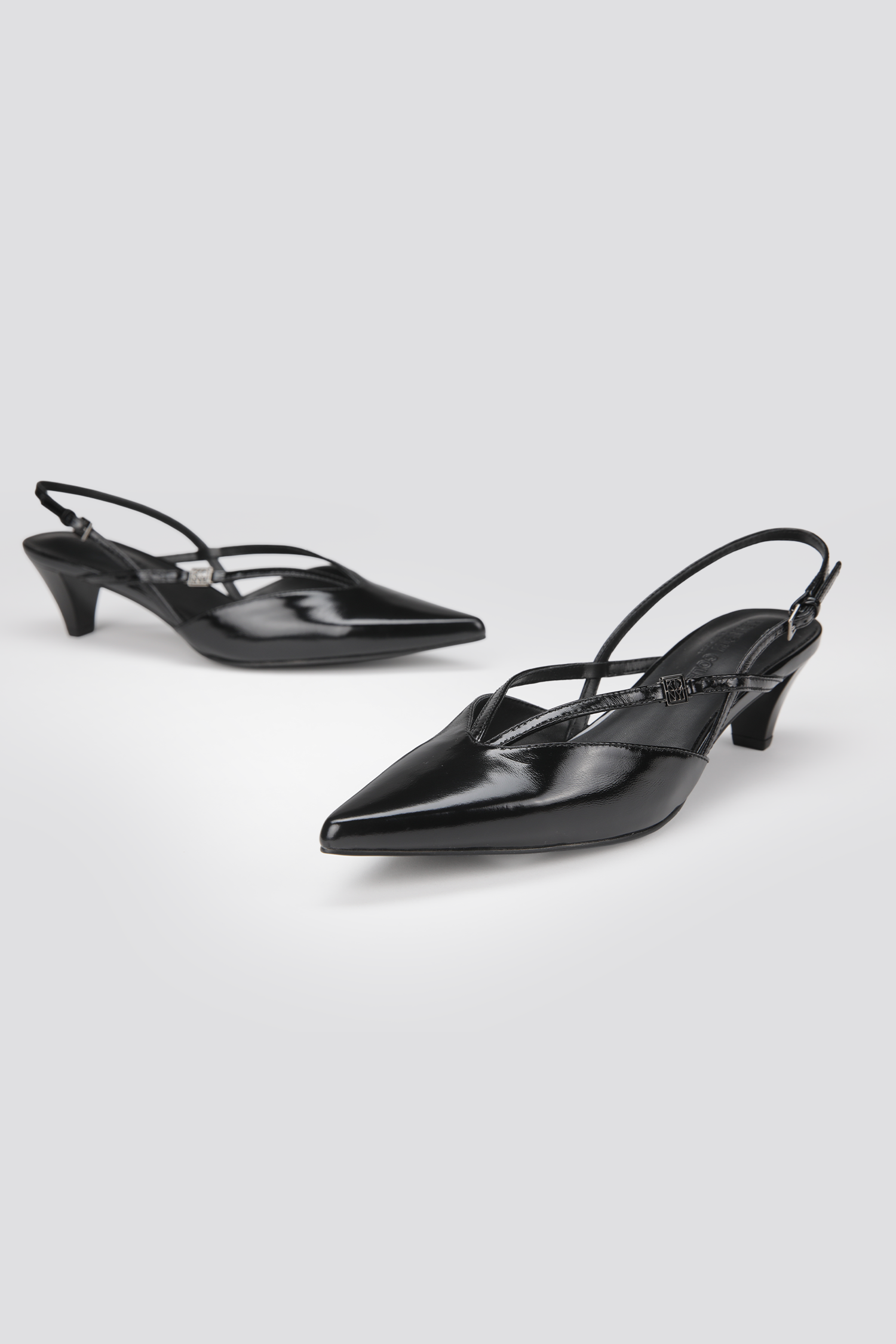 Leather Slingback Heels