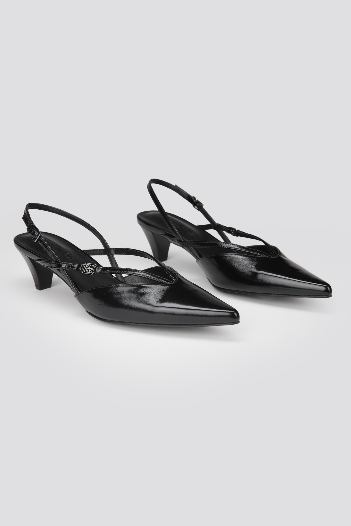 Leather Slingback Heels