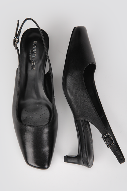 Leather Slingback Heels