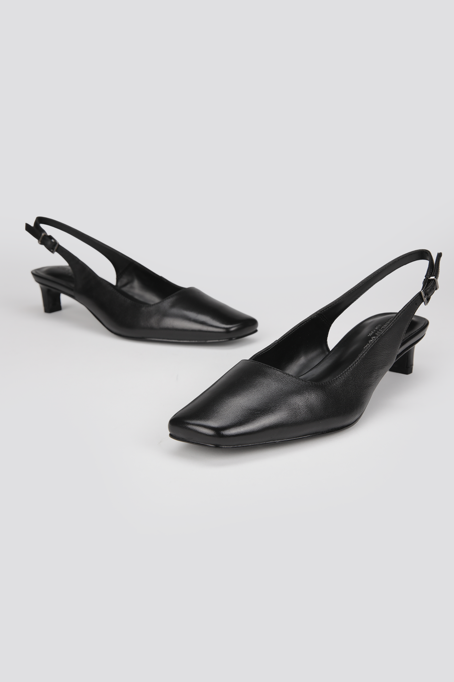 Leather Slingback Heels