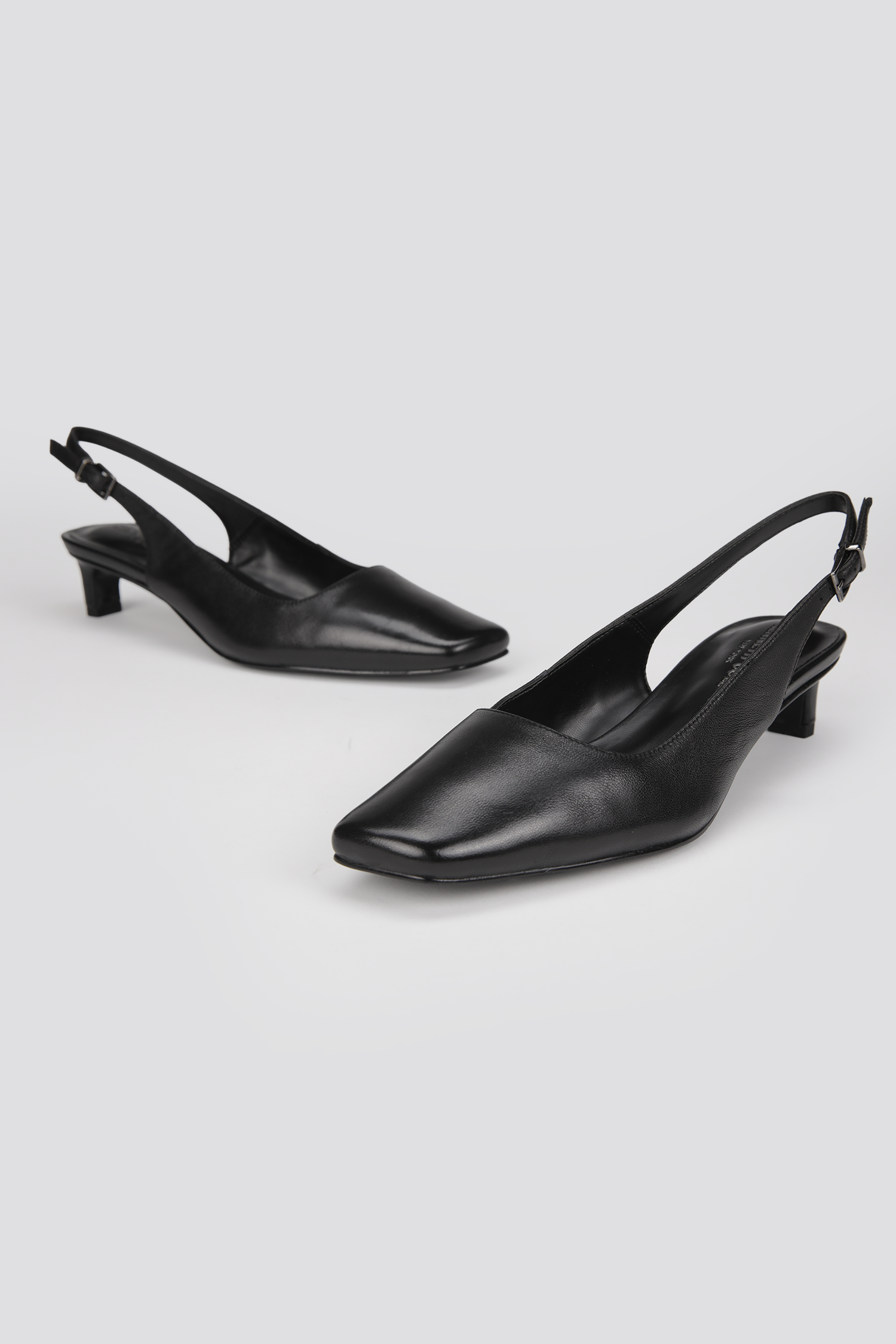 Leather Slingback Heels