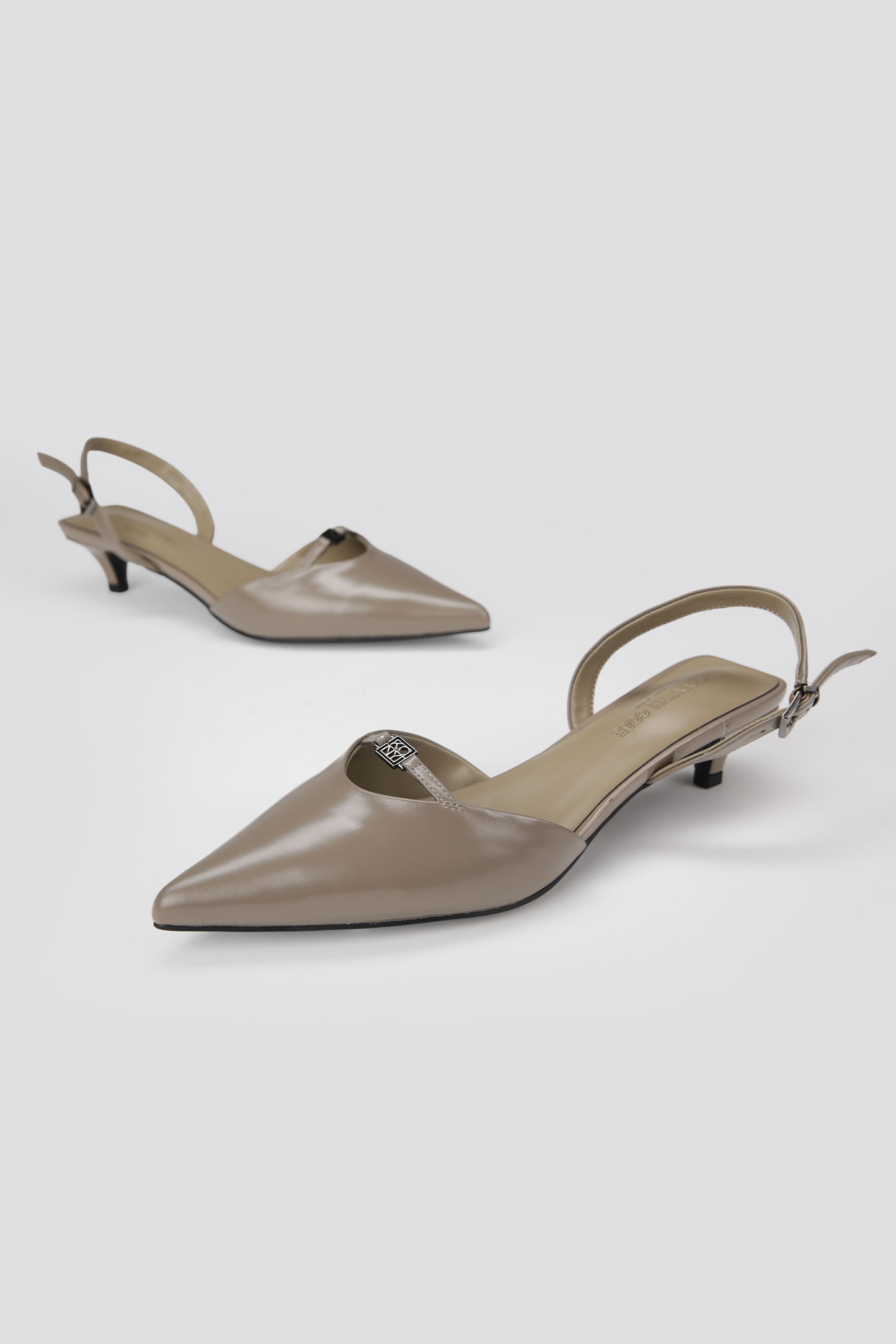 Leather Slingback Heels