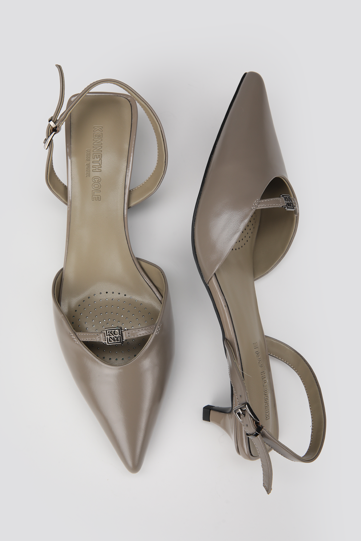 Leather Slingback Heels