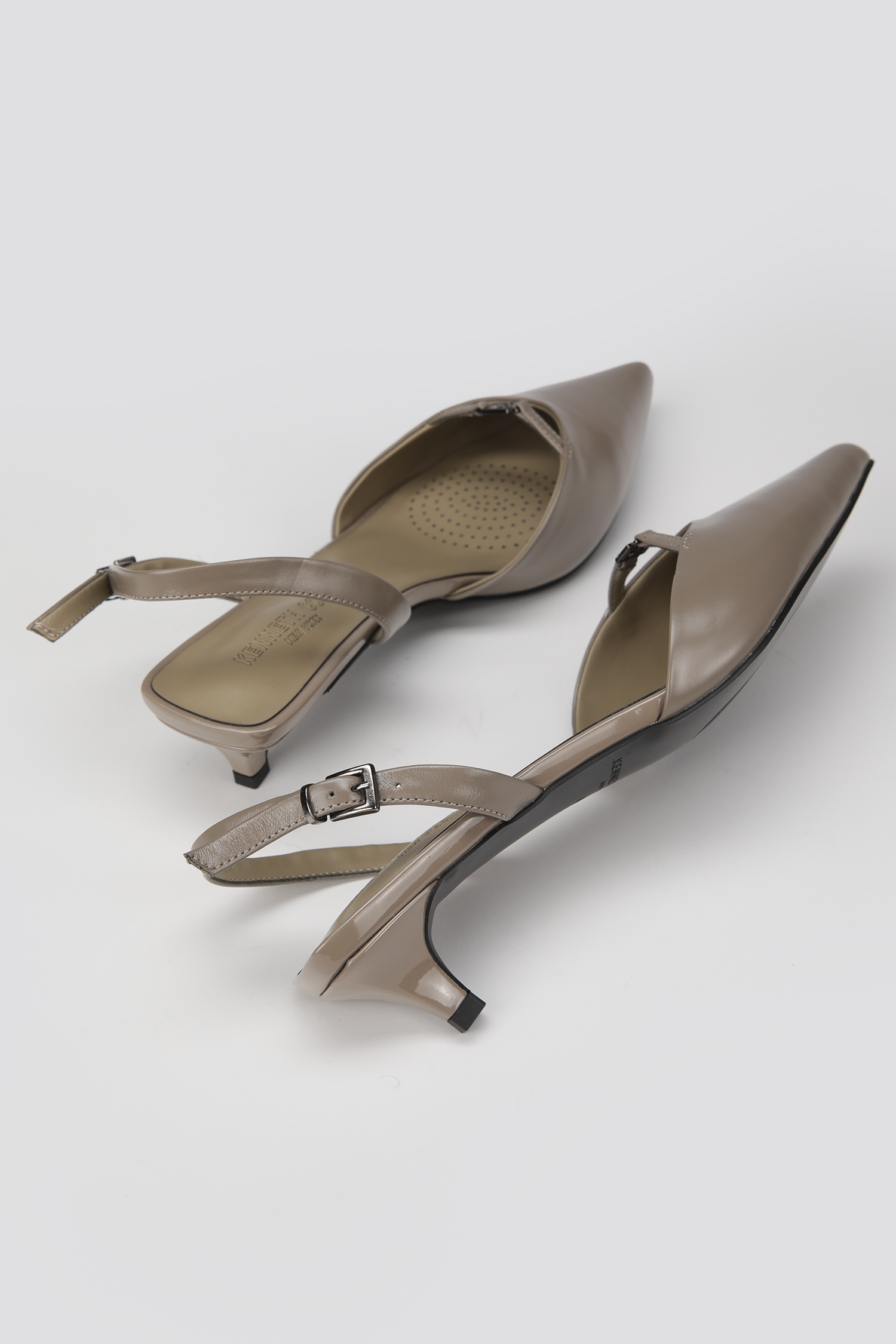 Leather Slingback Heels