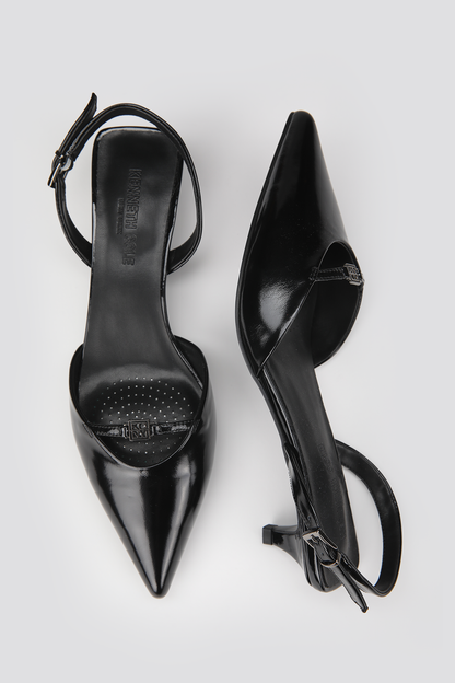 Leather Slingback Heels