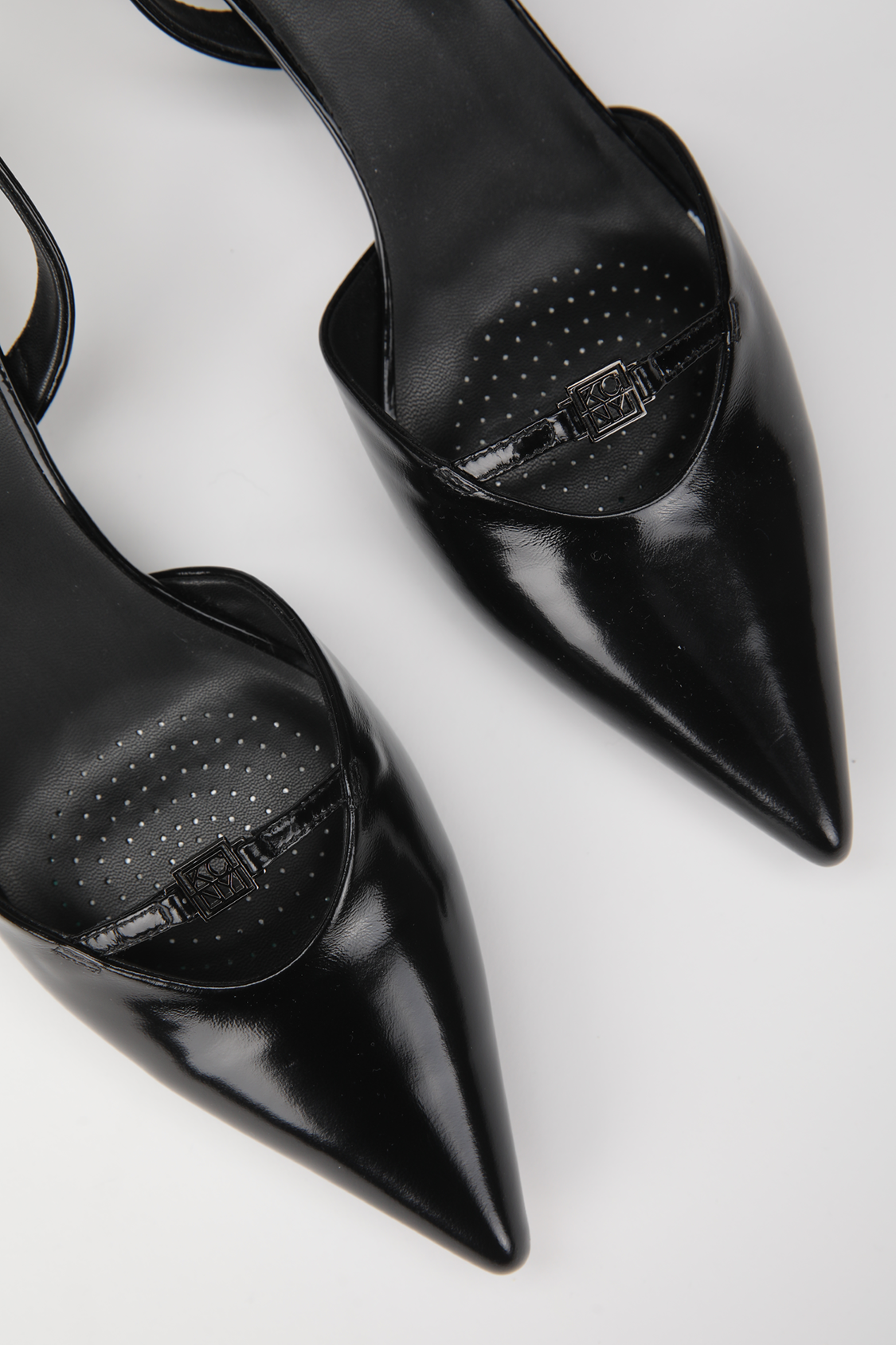 Leather Slingback Heels