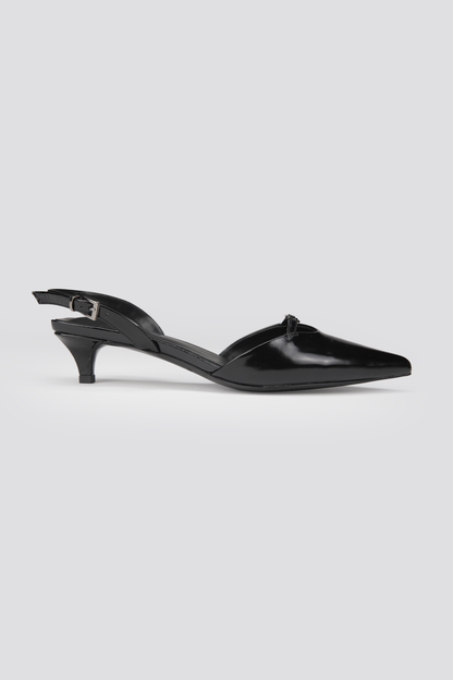 Leather Slingback Heels