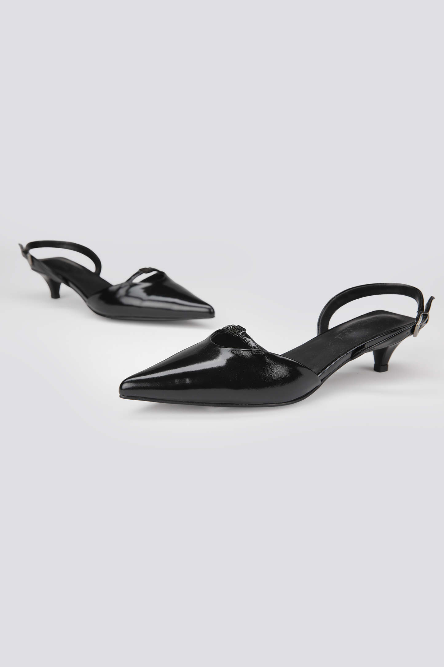 Leather Slingback Heels