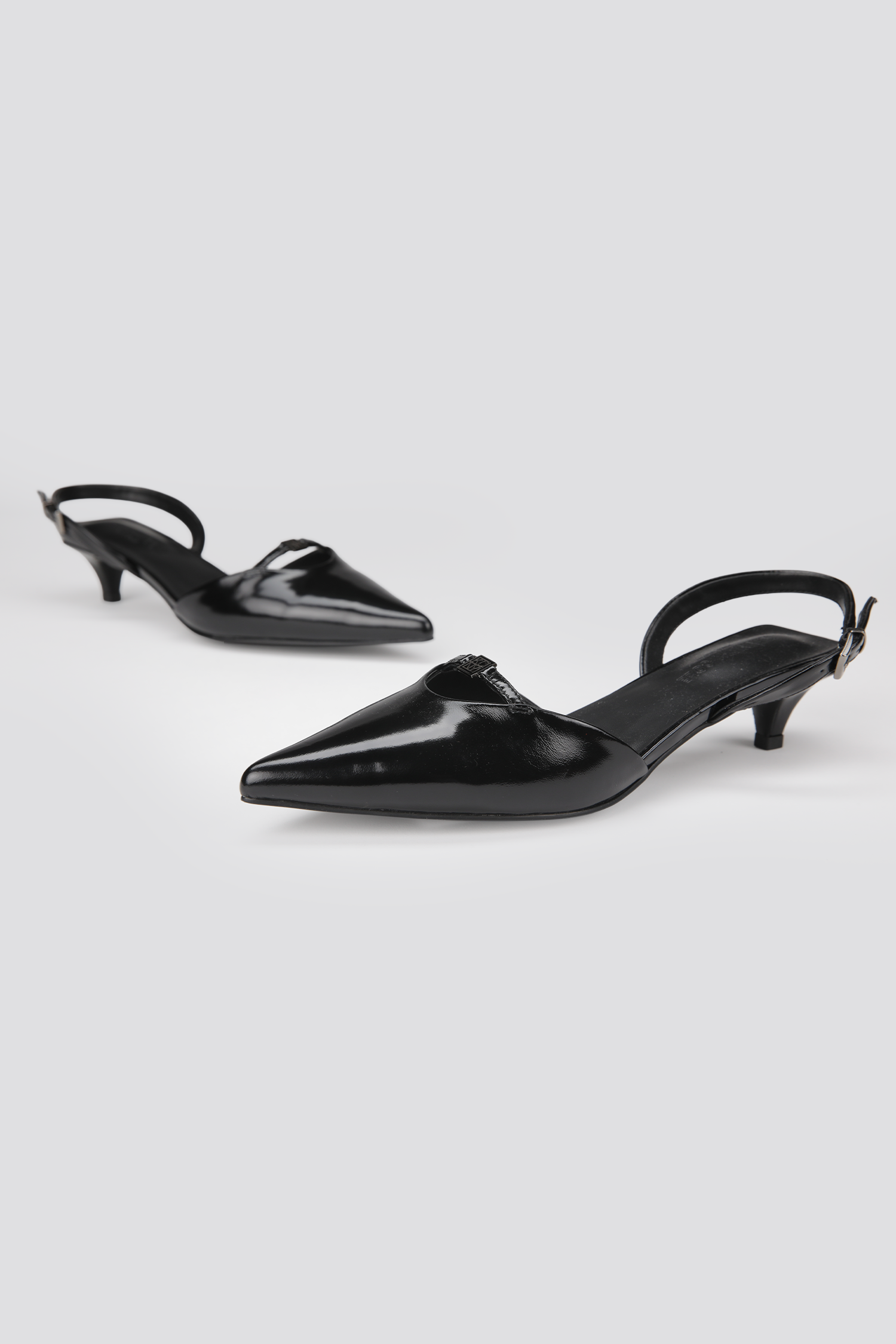 Leather Slingback Heels