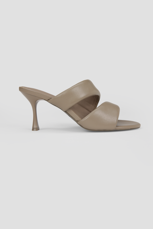 Leather Heeled Mules
