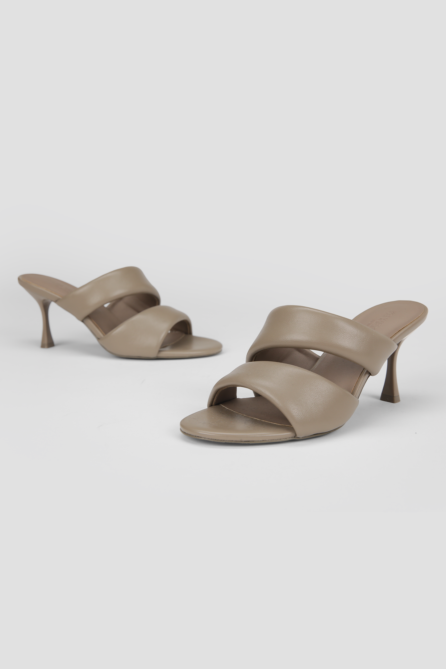 Leather Heeled Mules