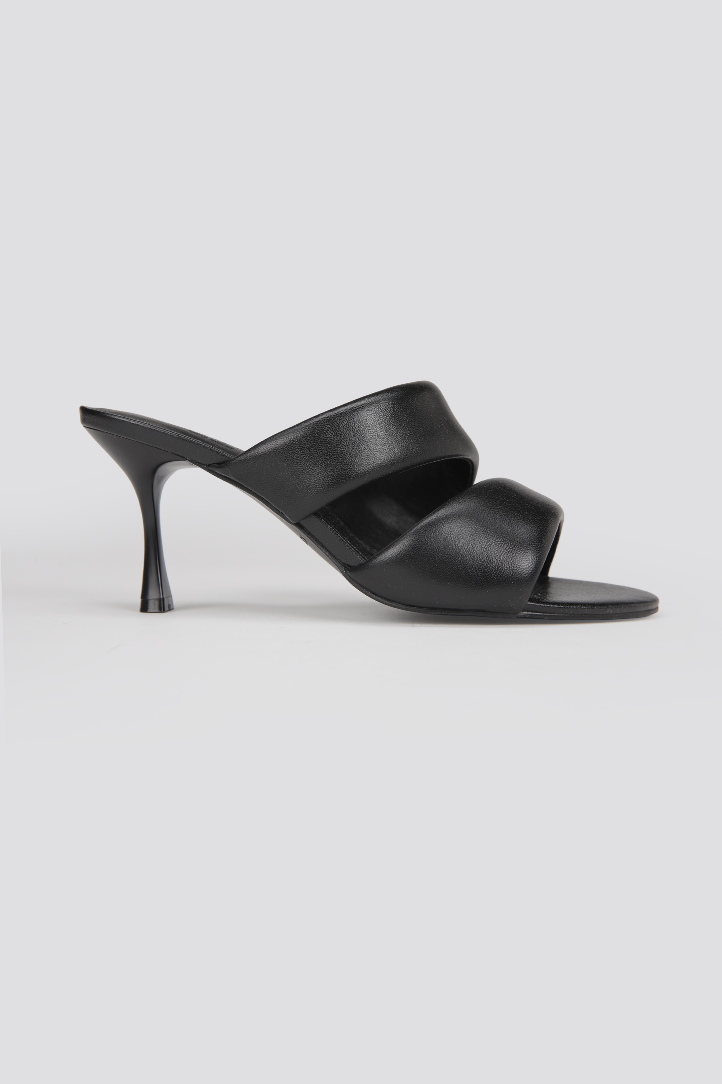 Leather Heeled Mules