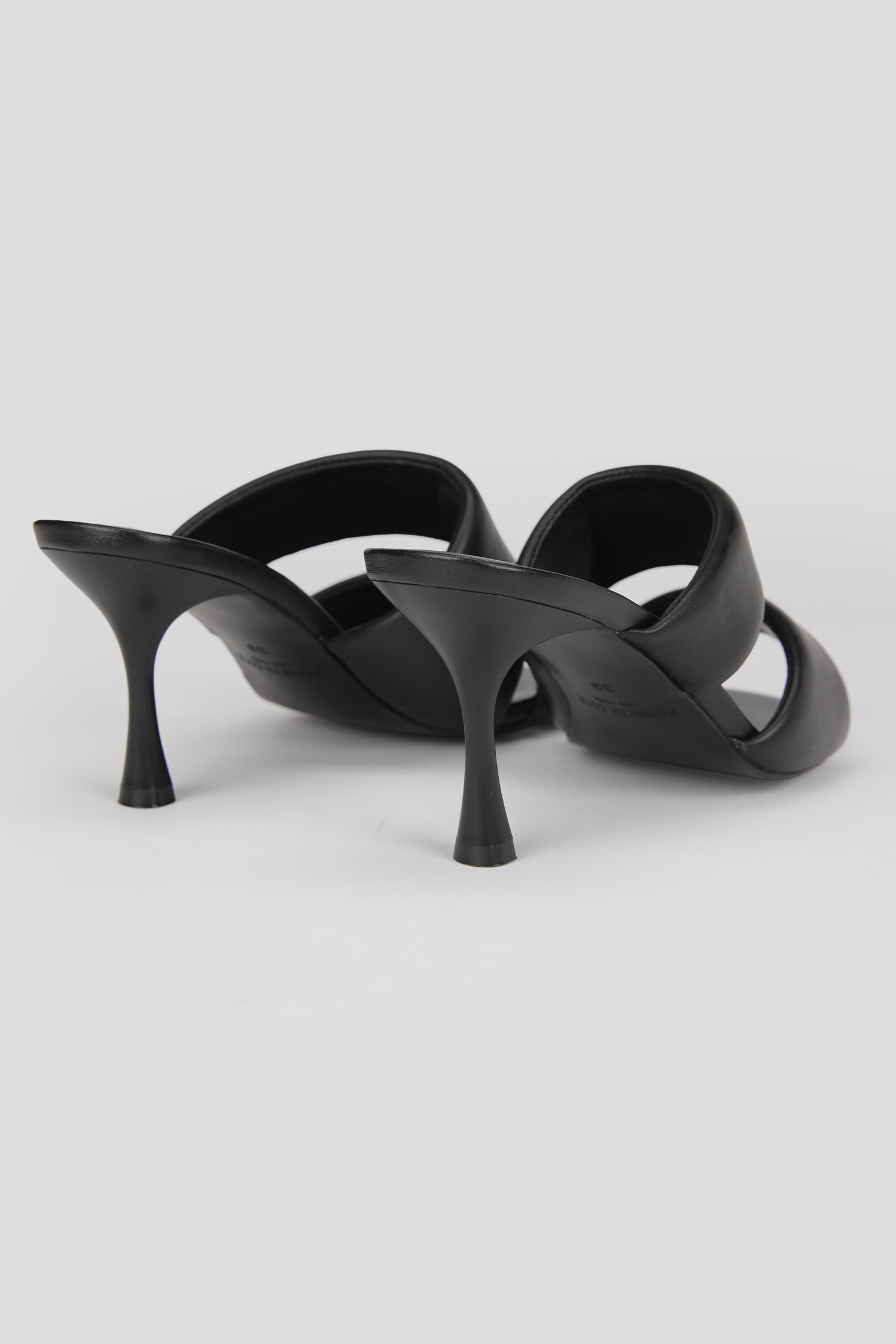 Leather Heeled Mules