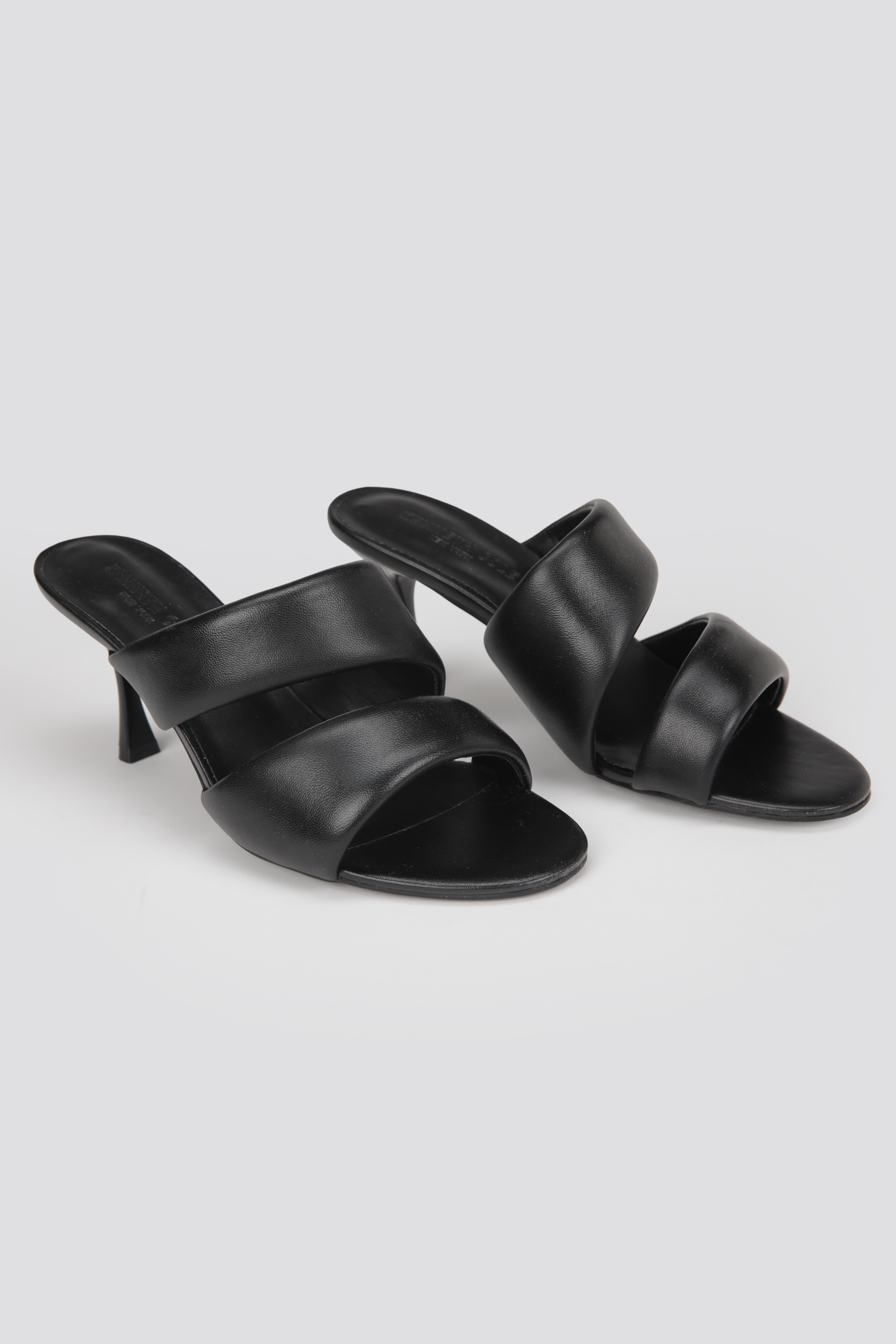 Leather Heeled Mules