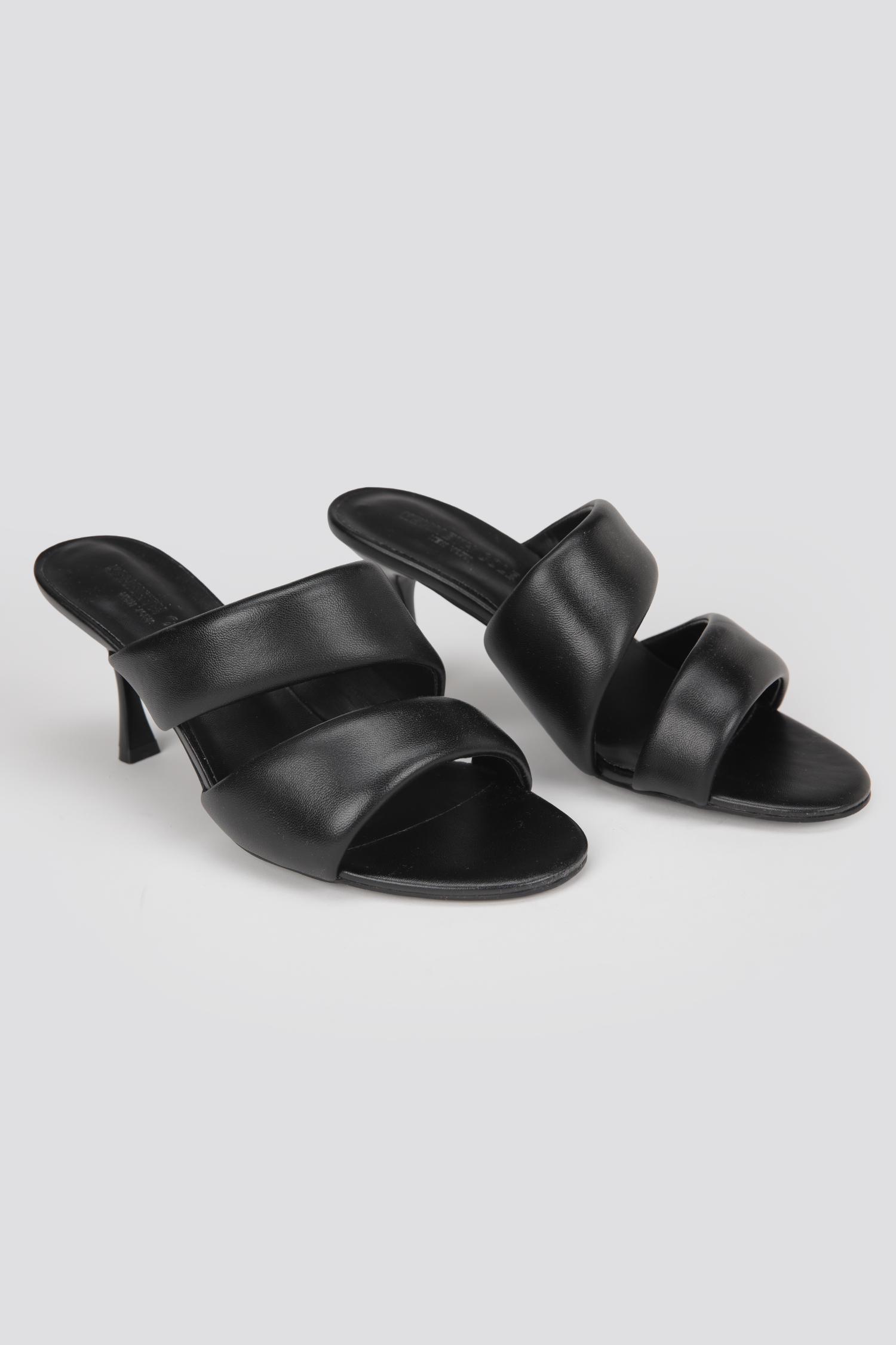 Leather Heeled Mules
