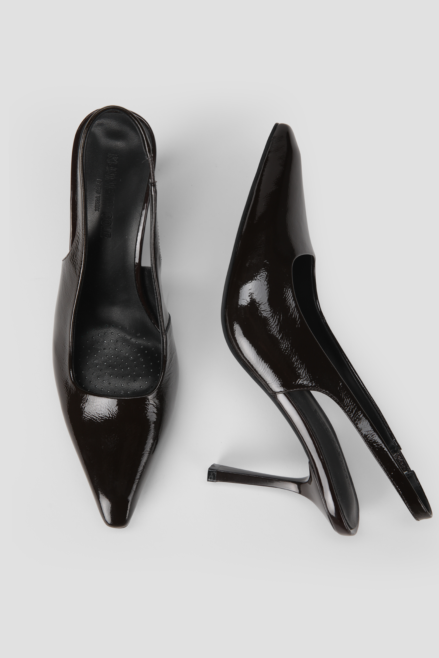 Leather Slingback Heels
