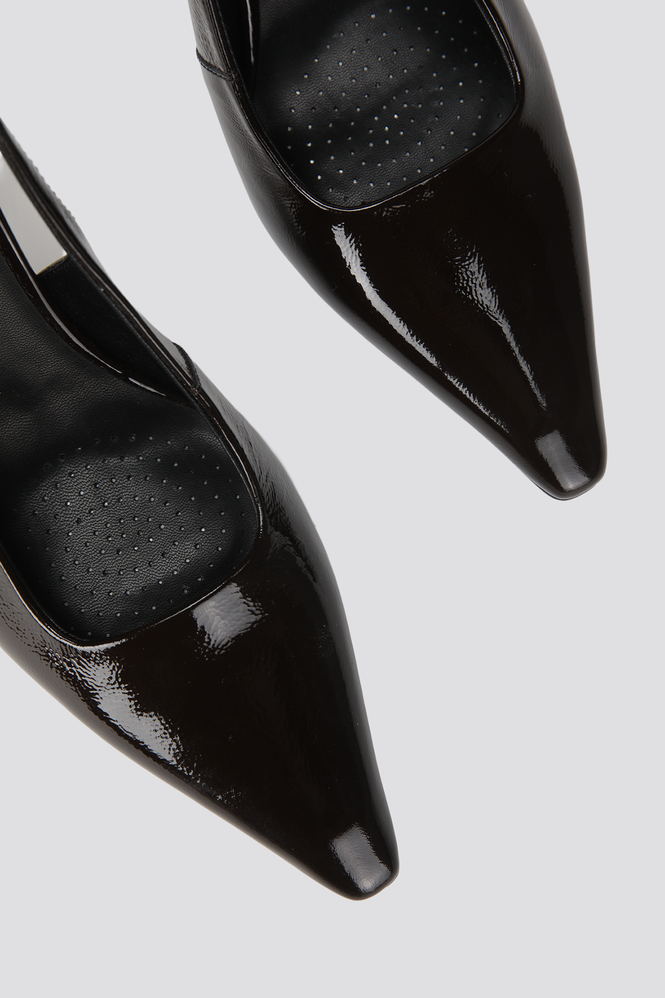 Leather Slingback Heels