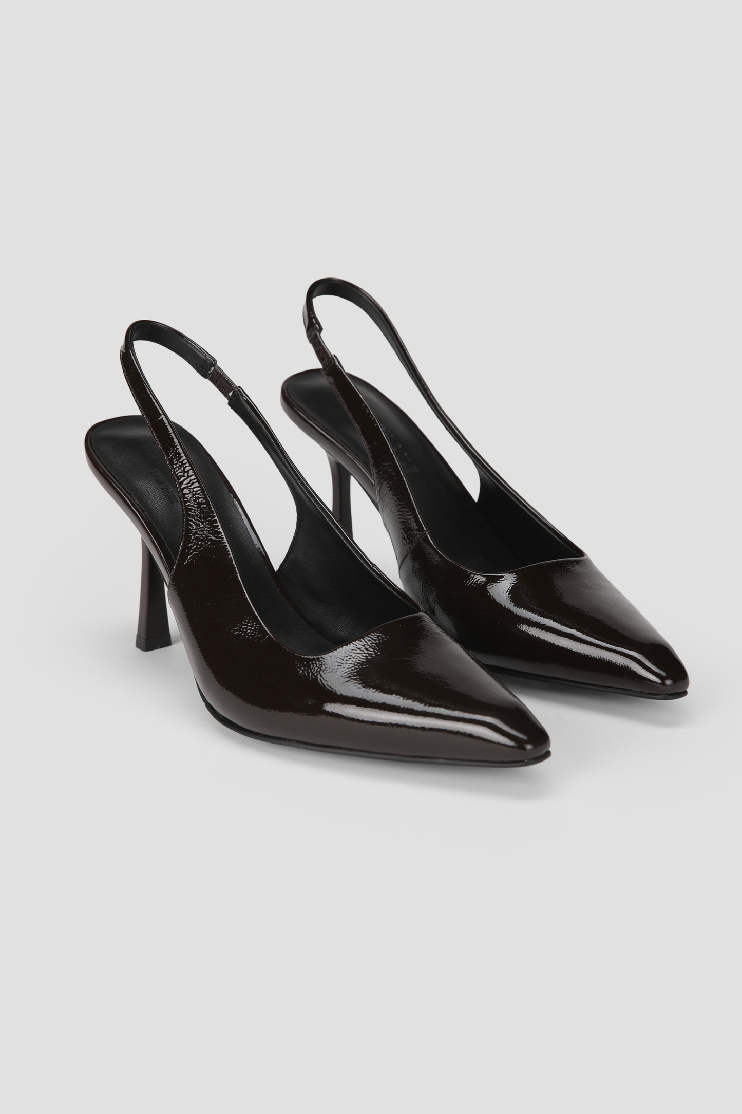 Leather Slingback Heels